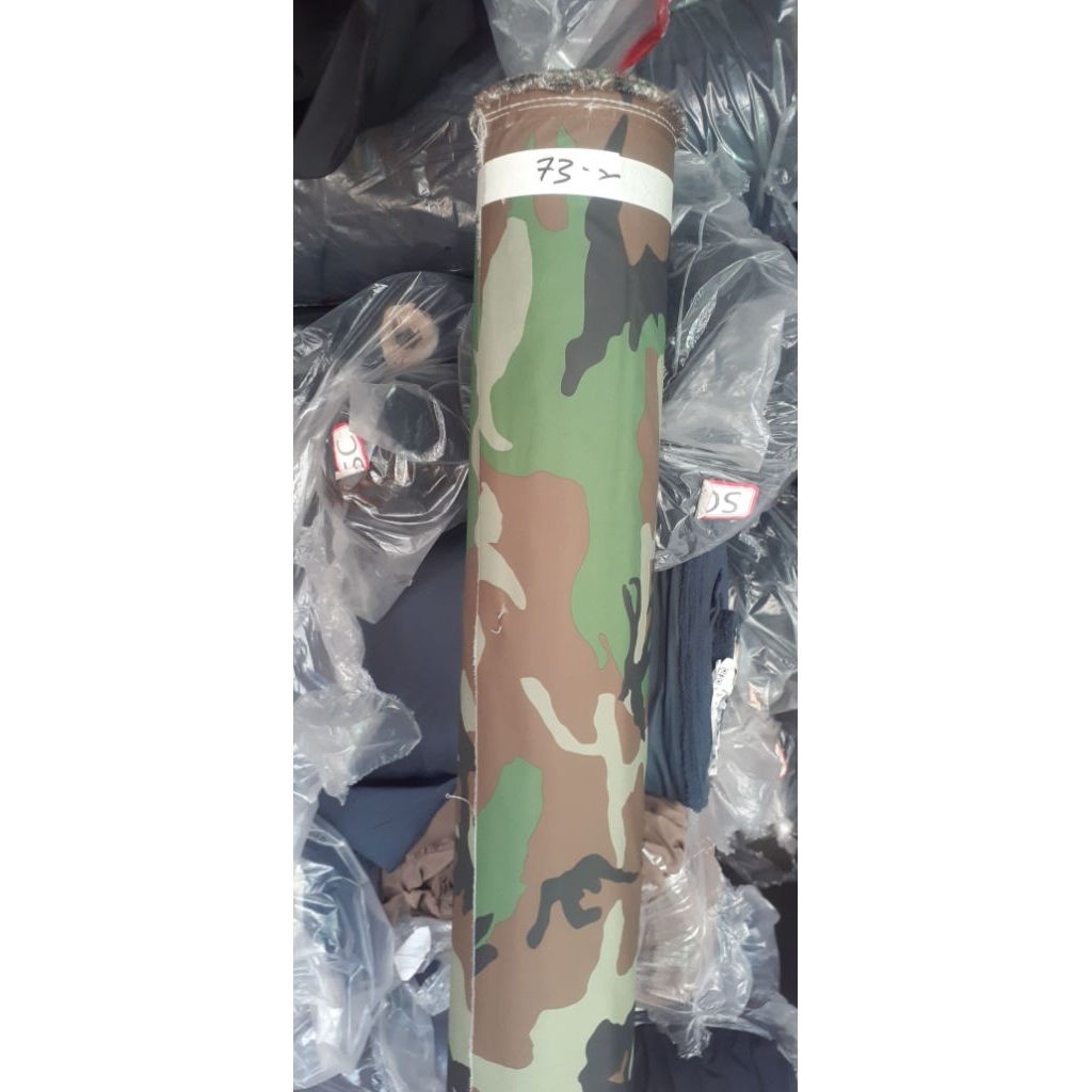 kain taslan motif loreng waterprooff