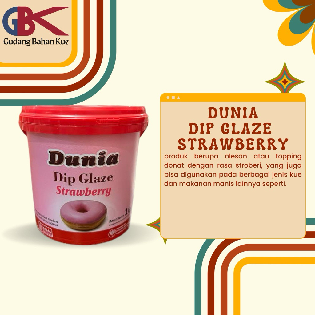 

Dunia Dip Glaze Strawberry