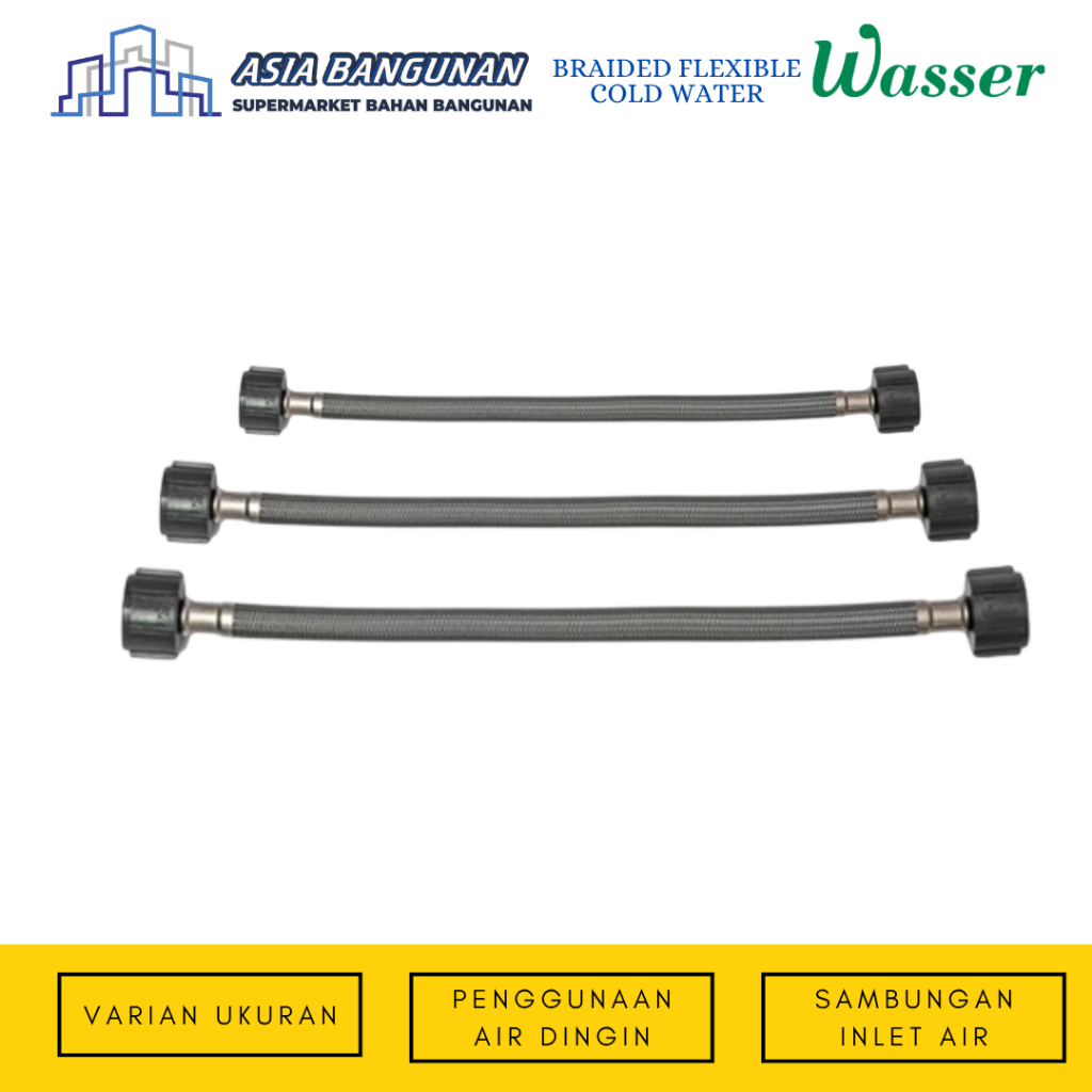 Wasser Wbh-P Braided Flexible Hose Selang Flexible Anyam Selang Wasser