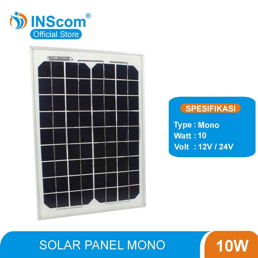 SOLAR PANEL / PANEL SURYA / SOLAR CELL 10WP MONO INSCOM