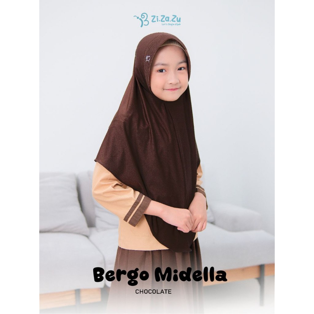 Zizazu Bergo Midella –  Jilbab Instant Nyaman & Elegan untuk Aktivitas Harian