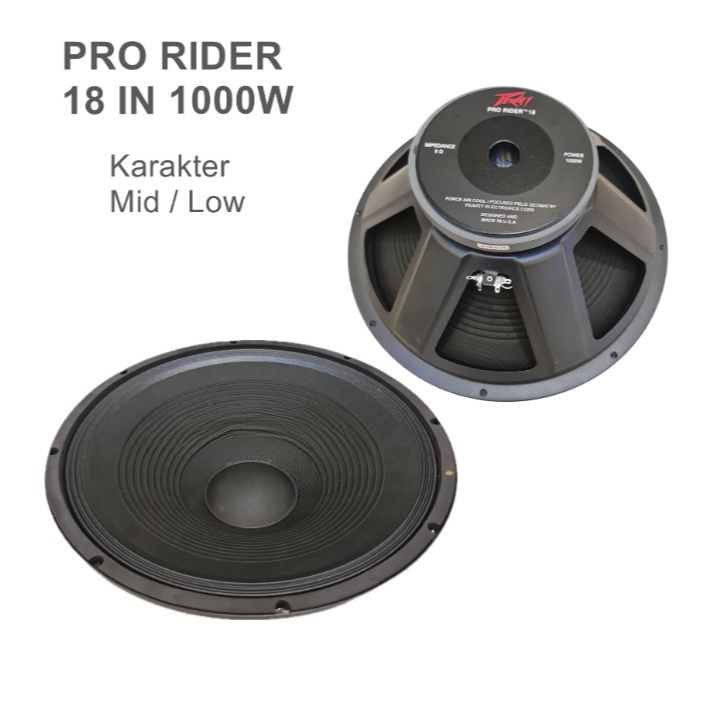 Speaker Komponen Peavey Pro Rider 18 Inch 1000 Watt