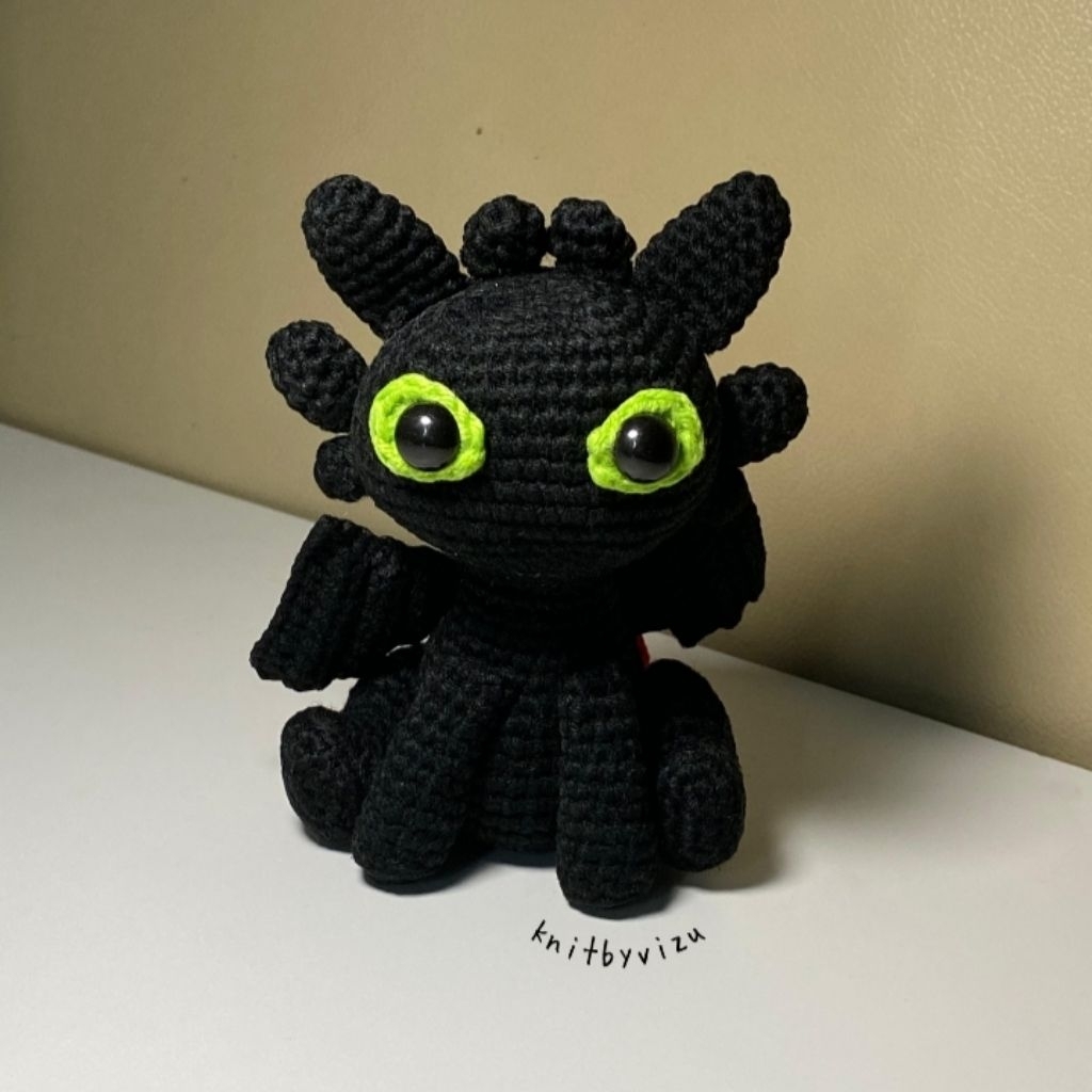 Toothless Dragon Crochet | Amigurumi Toothless Dragon [ knitbyvizu ]