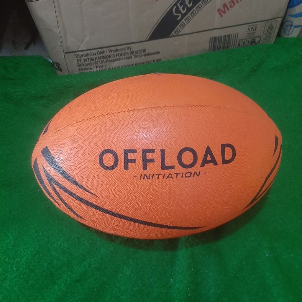 OFFLOAD RUGBY BALL -bola rugby orange