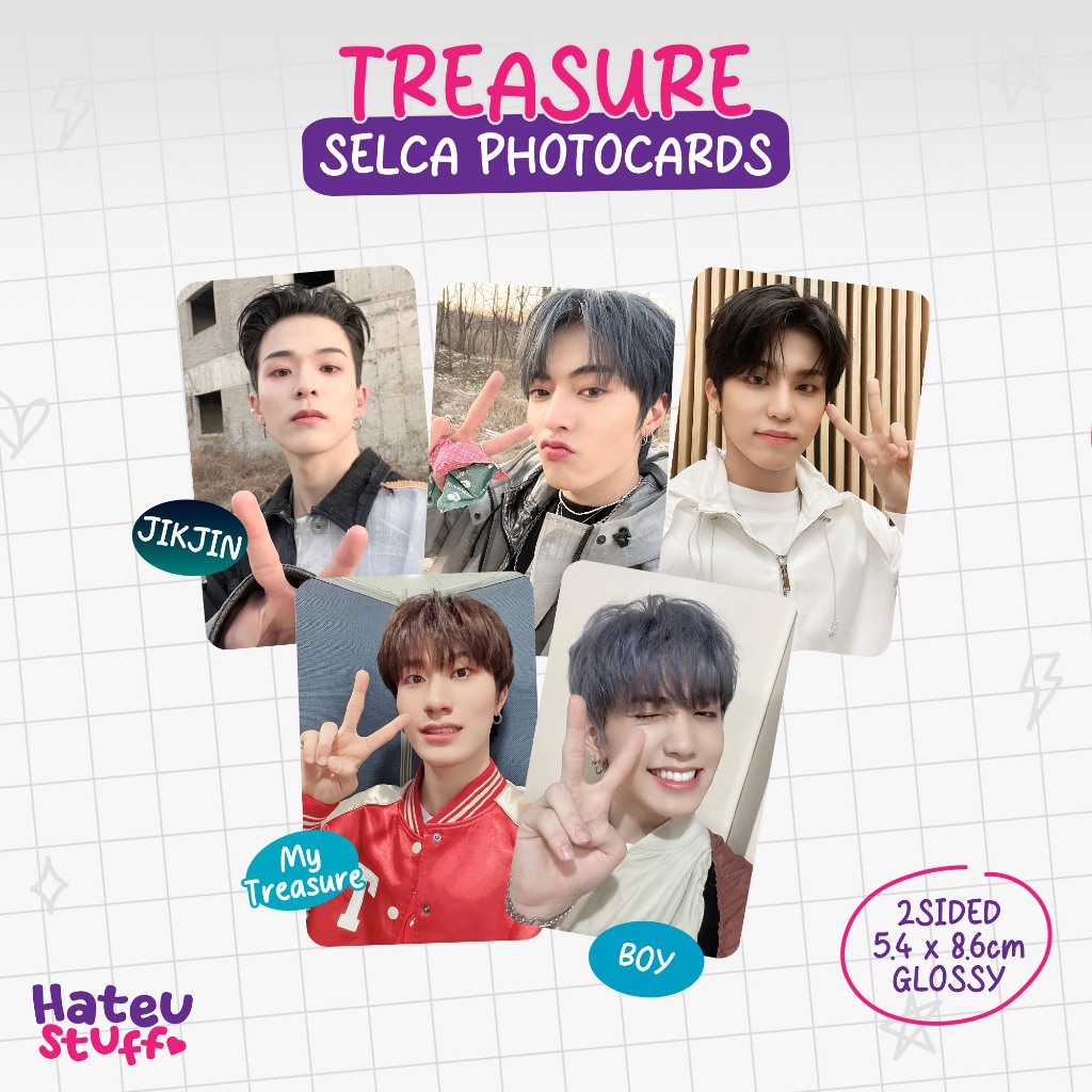 [all-in OT12] TREASURE Unofficial Photocard Selca (Jikjin, My Treasure, BOY)