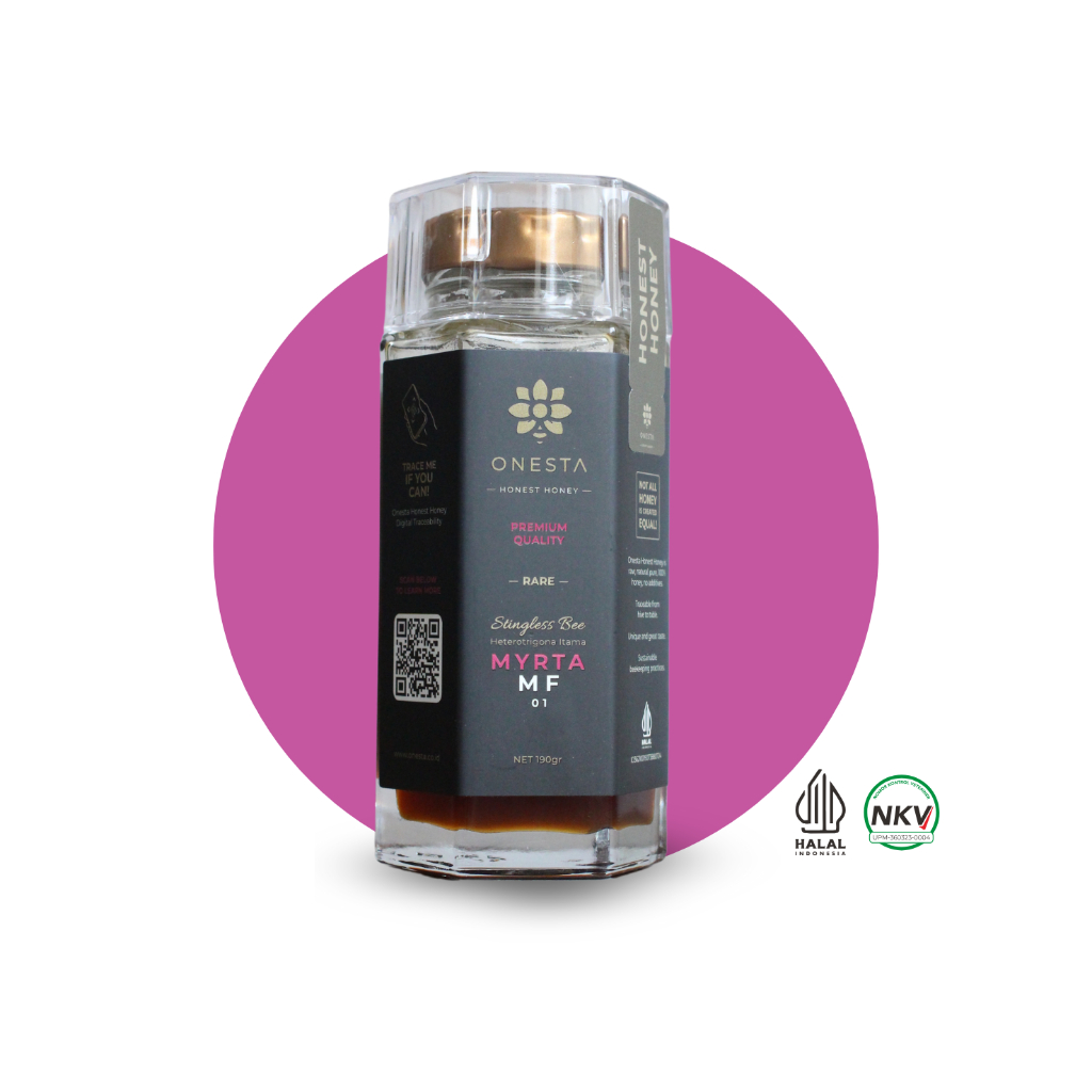 

MYRTA MF01 | Onesta Honest Honey - Madu asli premium pure raw 100% tanpa campuran | 190gr