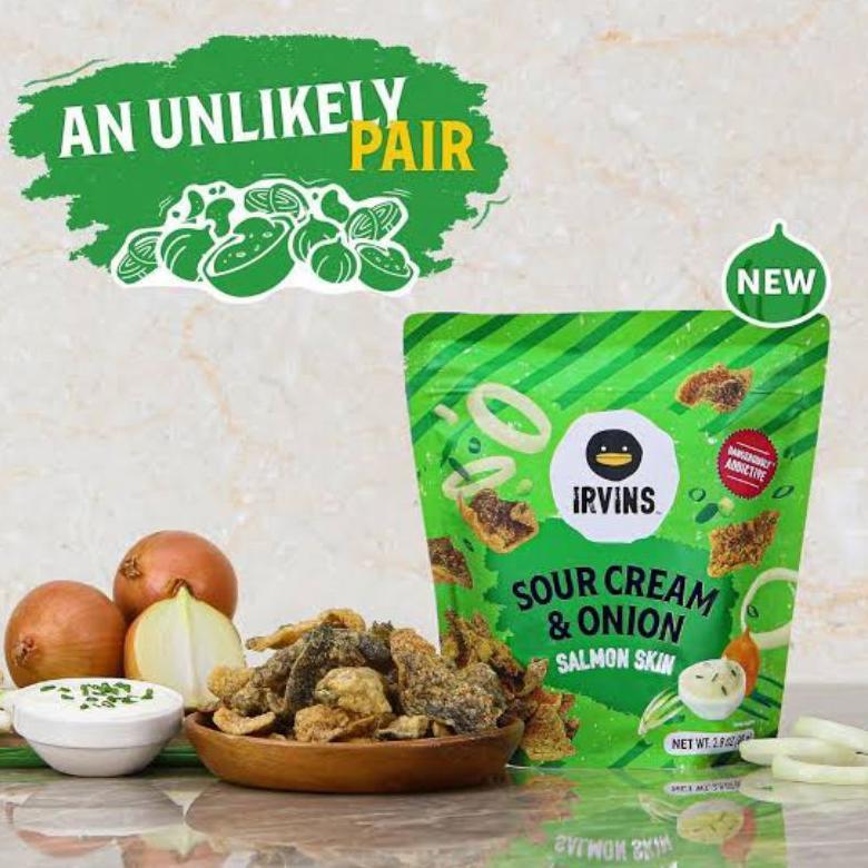 

IRVINS Sour Cream and Onion Salmon Skin Snack