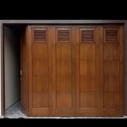 Pesanan Pintu garasi kayu kamper