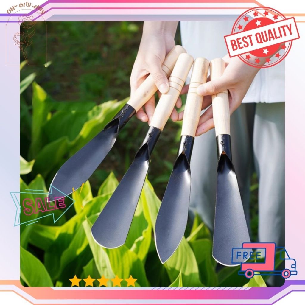 Sekop Tanaman / Sekop Kebun Mini Sekop Sayur Gagang Kayu Alat Berkebun Sekop Tanaman