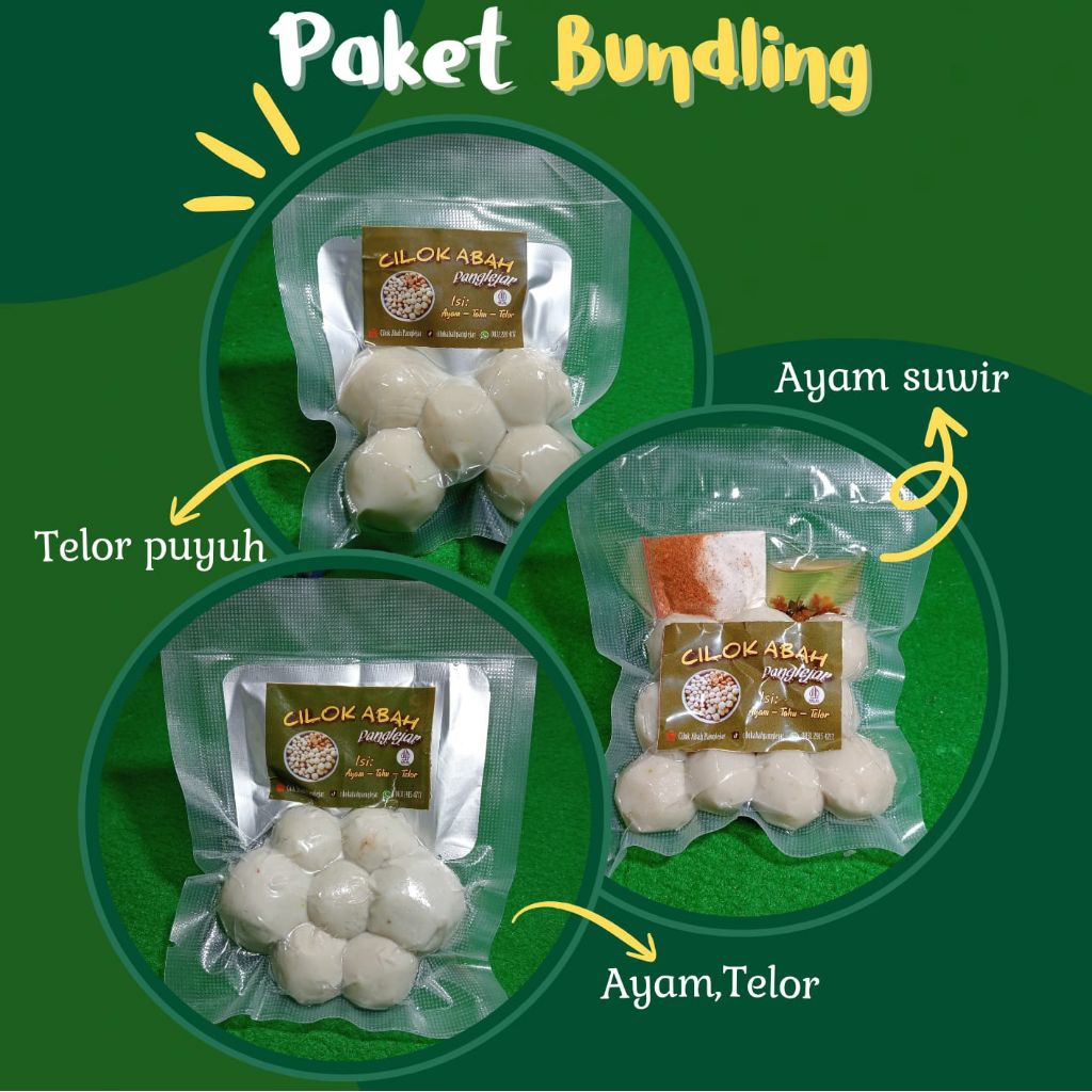 

(PROMO)CilokAbahPanglejar | Cilok Isi Ayam Suwir,Telor Puyuh, Free Bumbu