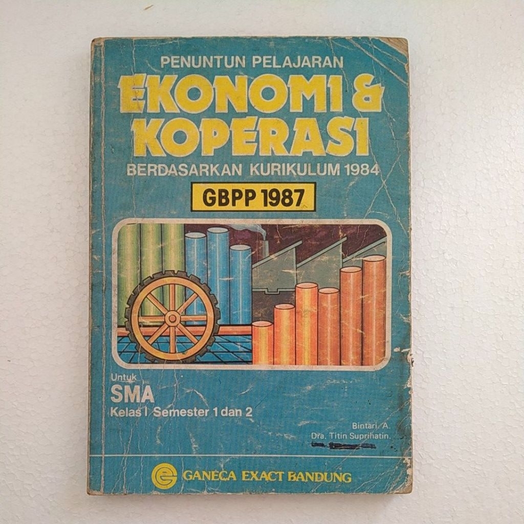 Buku Original PENUNTUN PELAJARAN EKONOMI & KOPERASI Berdasarkan Kurikulum 1984 ( GBPP 1987 )
