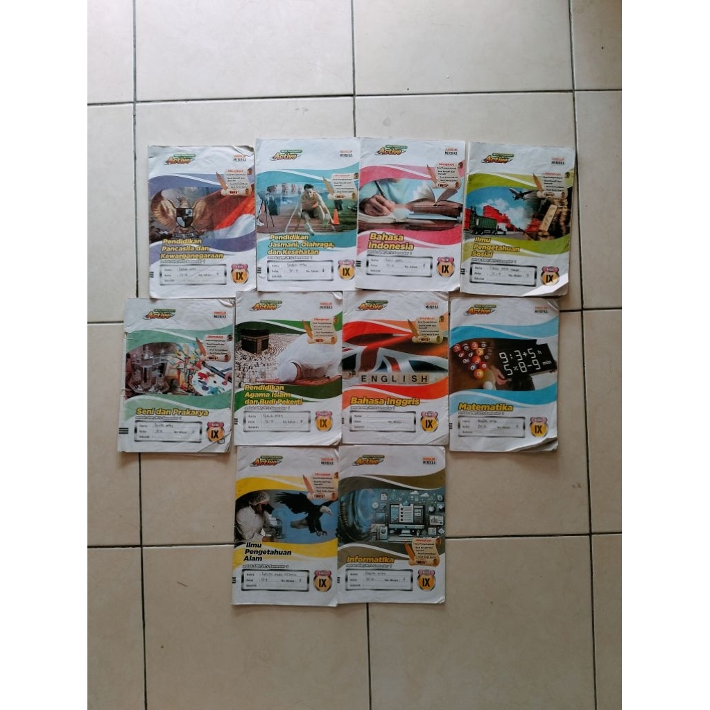 Buku LKS Bekas Kelas 9 SMP/MTs Semester 1 Kurikulum Merdeka Active Salma Media