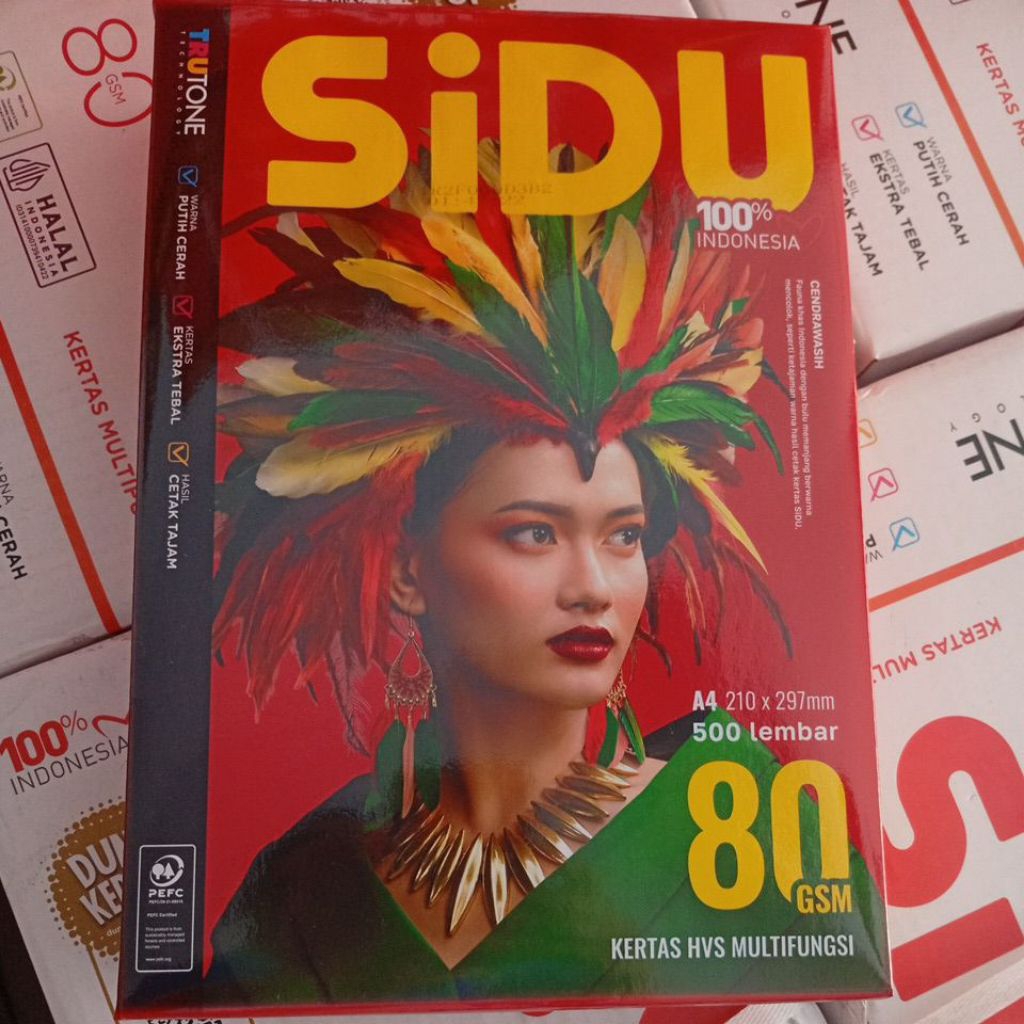 

A4 80g Sidu per rim (isi 500 Lembar)