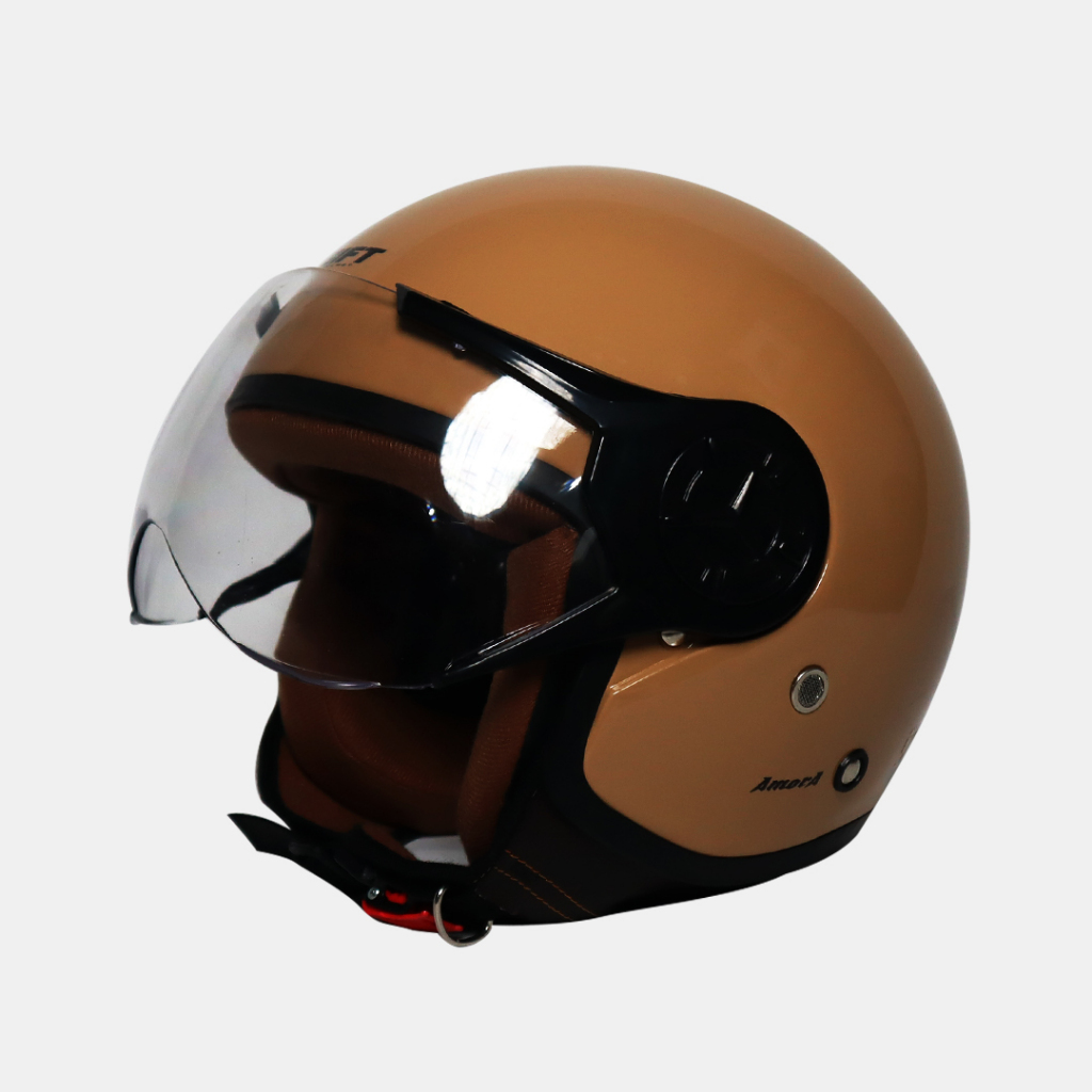 Helm Bogo Hijab GIFT AMORA Dewasa Retro Hijab Wanita Original SNI/Helm Cewek/Helm Keren/Bogo Hijab