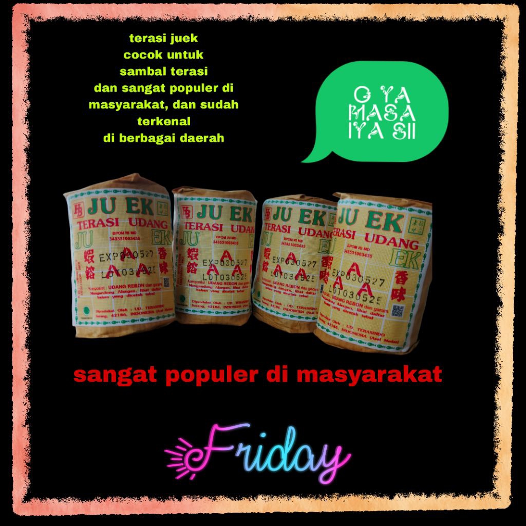 

terasi juek, terasi udang, terasi sambel