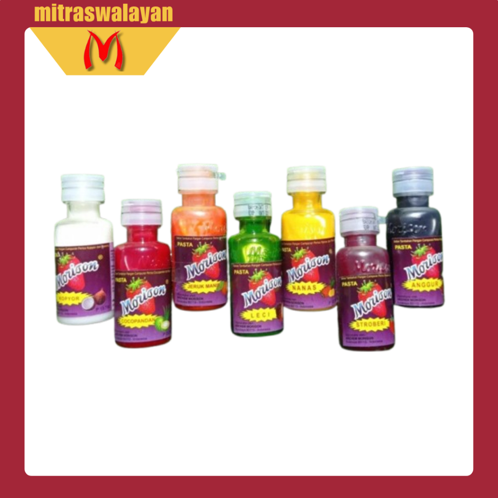 

Pasta MORISON Perisa Pewarna Makanan 50 ml - Tersedia 14 Rasa