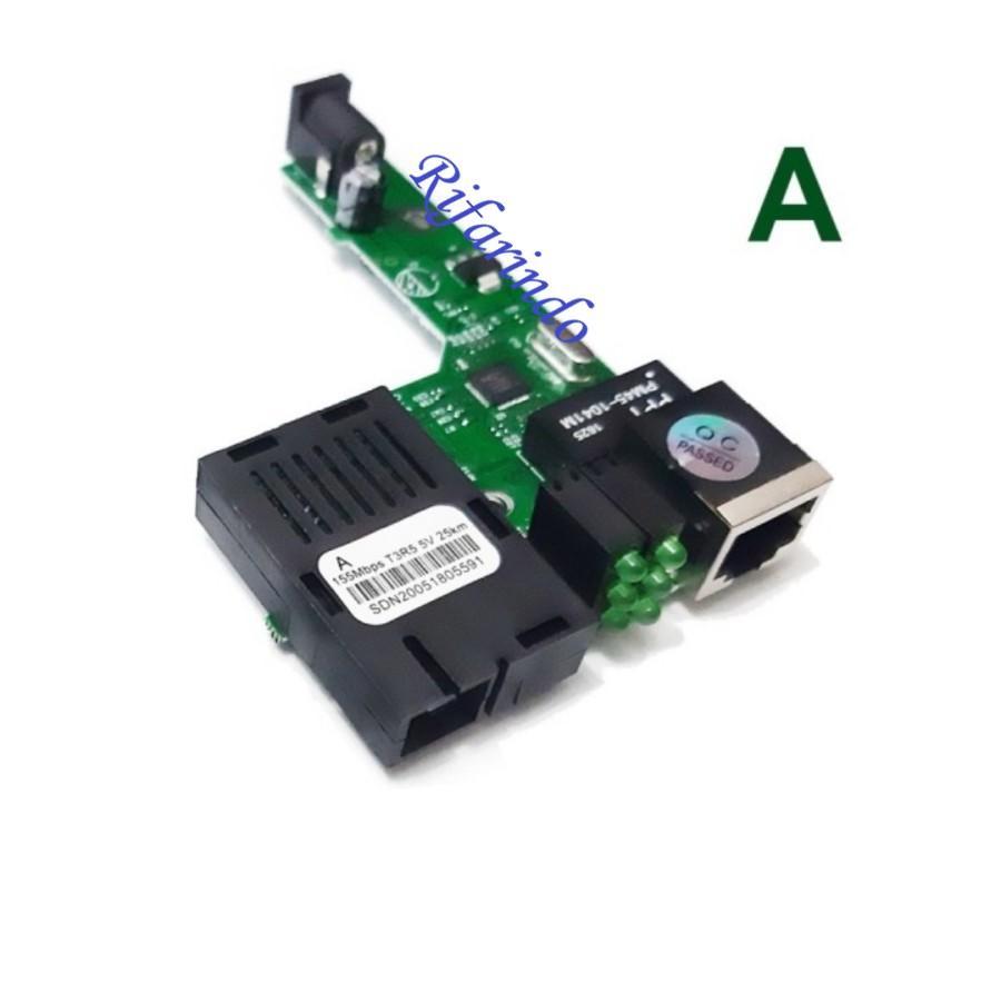PCB Board Netlink HTB-3100 Fiber Optic Media Converter A+B