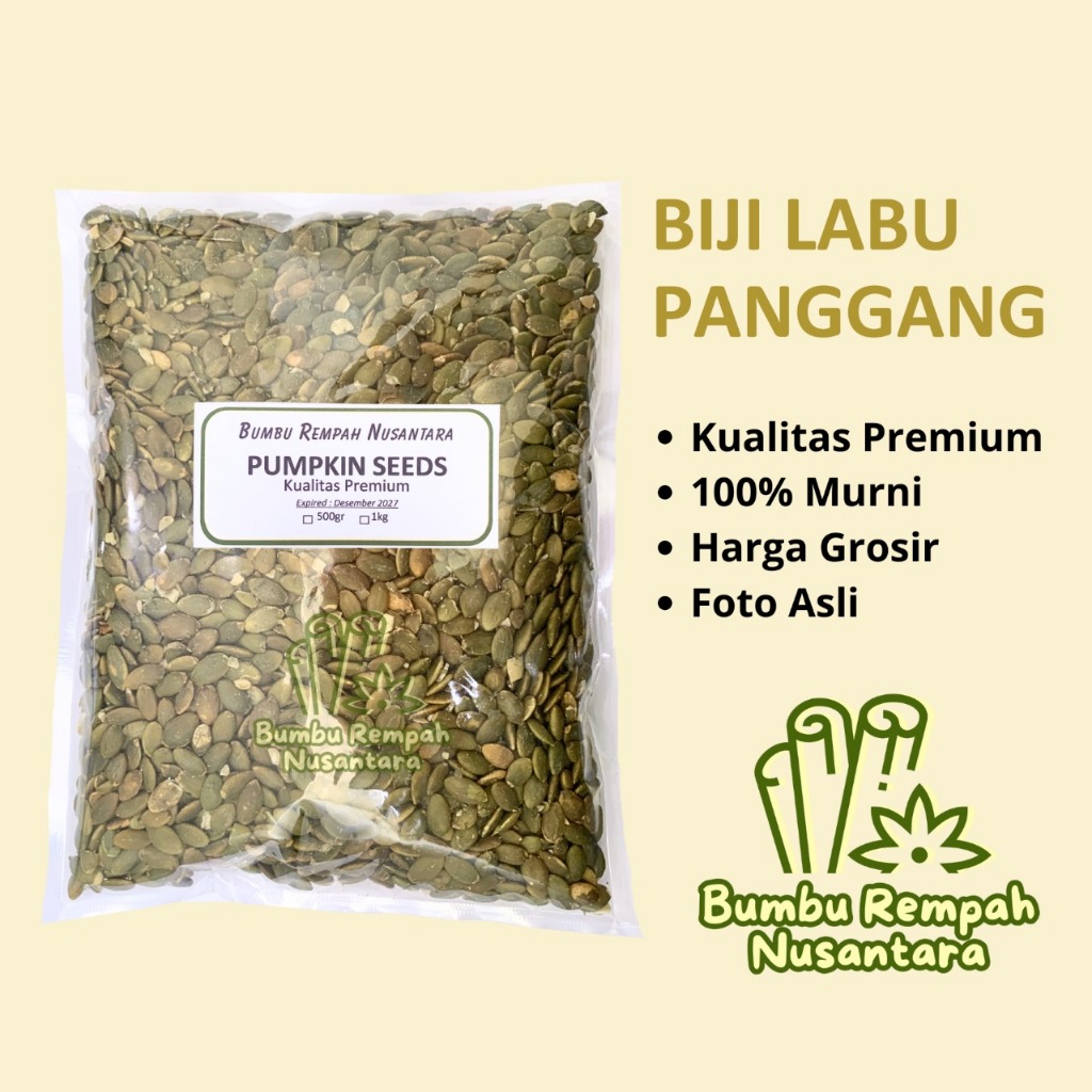 

Biji labu panggang 500g 1kg - Rempah Asli Murni | BUMBU REMPAH NUSANTARA | Bumbu Dapur Nusantara Grosir Murah