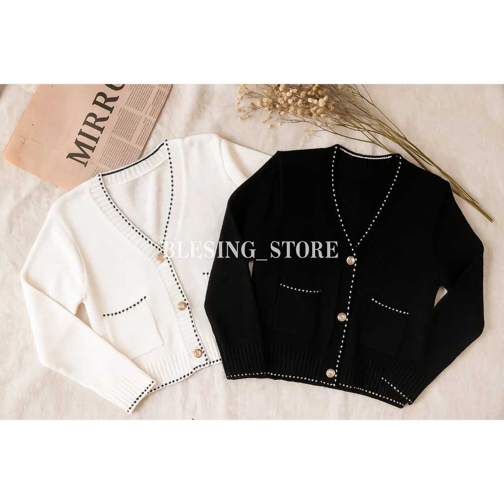 OMEGA - Cardigan rajut wanita korean style |By.miumiu