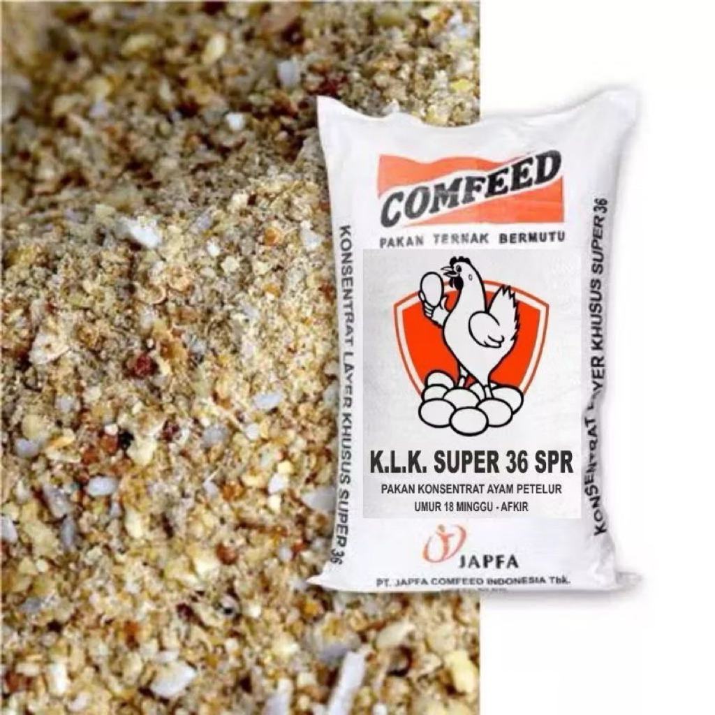 Konsentrat Ayam Petelur KLK Super comfeed japfa 1zak/50kg konsentrat murni ayam petelur