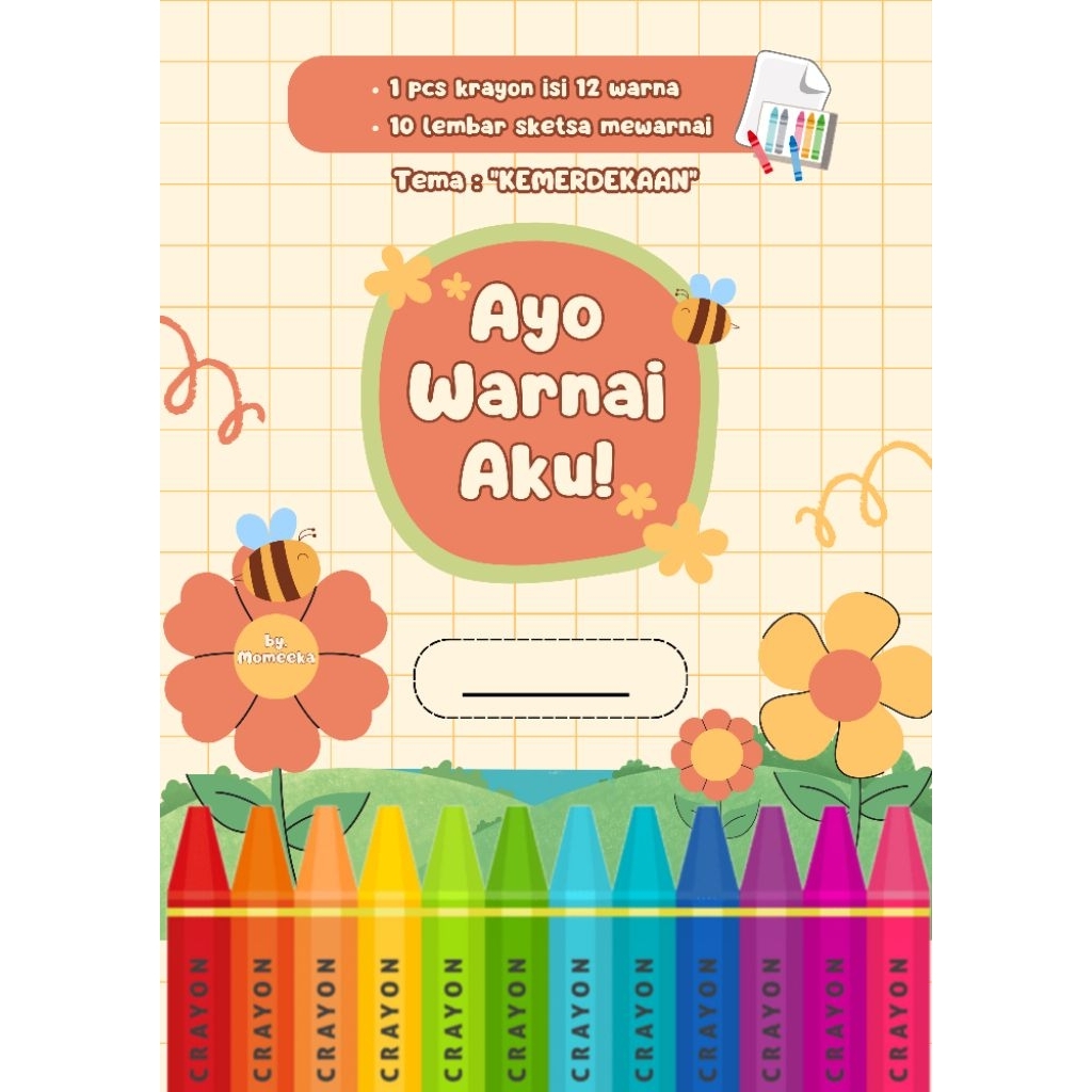 

PAKET 10 LEMBAR MEWARNAI DAN 1 PCS KRAYON ISI 12 WARNA TEMA KEMERDEKAAN