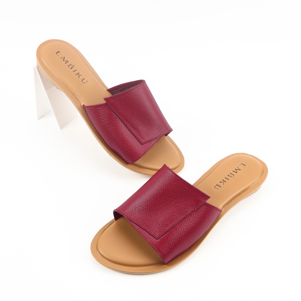 EMBIKU - Sandal wanita kulit garut - sandal papirut kulit garut - sandal wanita Kulit asli garut