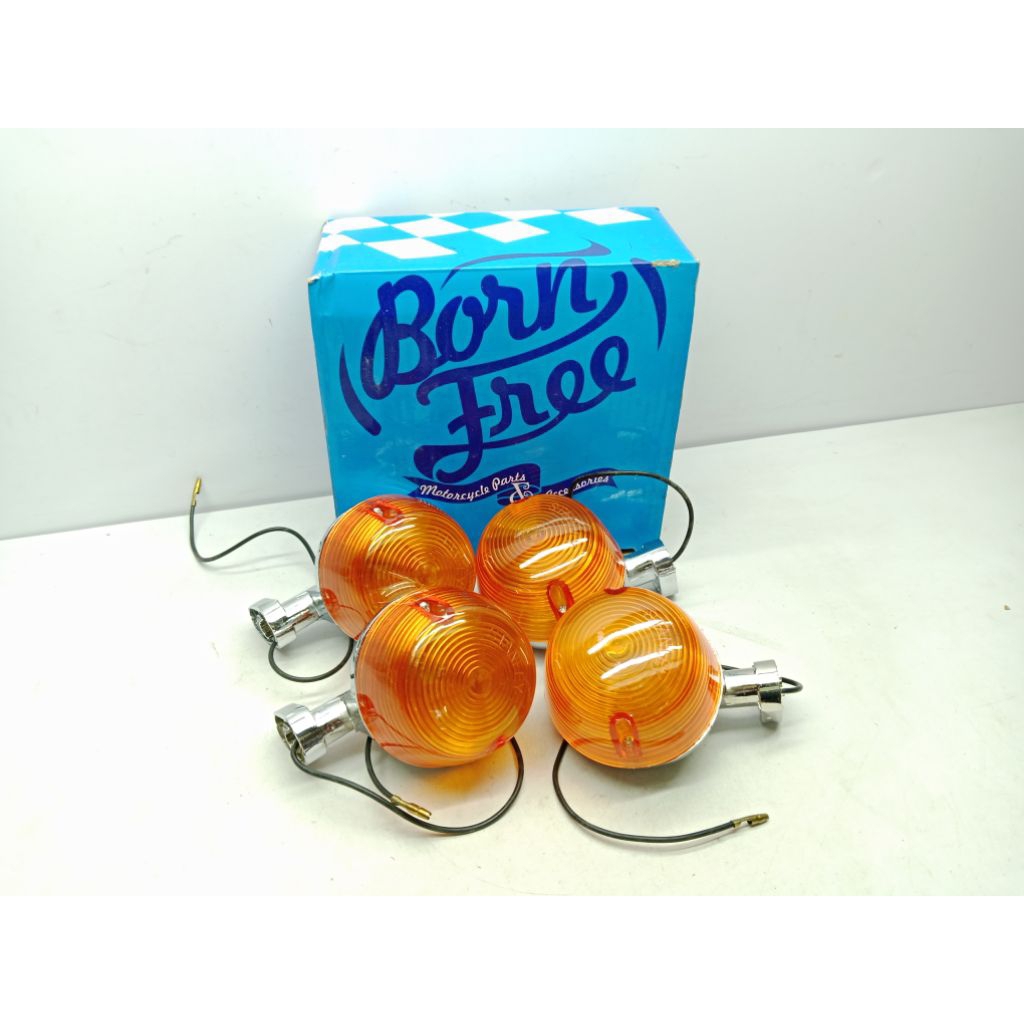 SATU SET LAMPU SEN SEIN DEPAN KANAN KIRI HONDA CB 125 - C90Z - CB100 BENLY