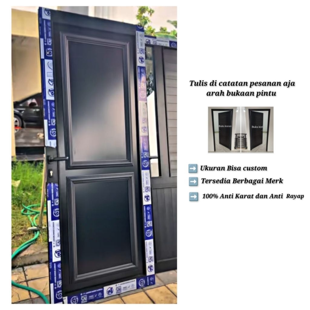 pintu list Profil Aluminium L90 x T220