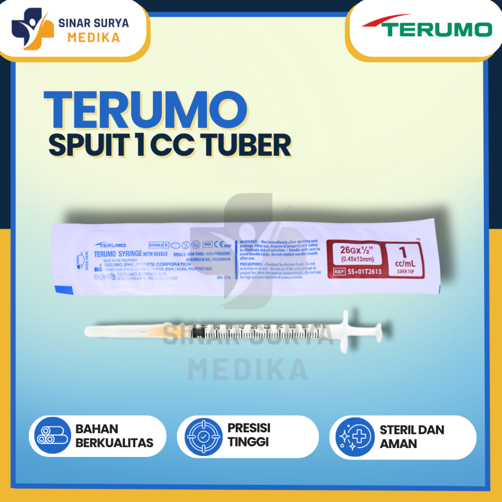 Spuit 1cc Terumo / Spuit 1ml Terumo Tubercullin " BOX "