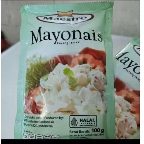

5pc Mayonais Maestro kurang lemak 100 gr mayones mayonaise