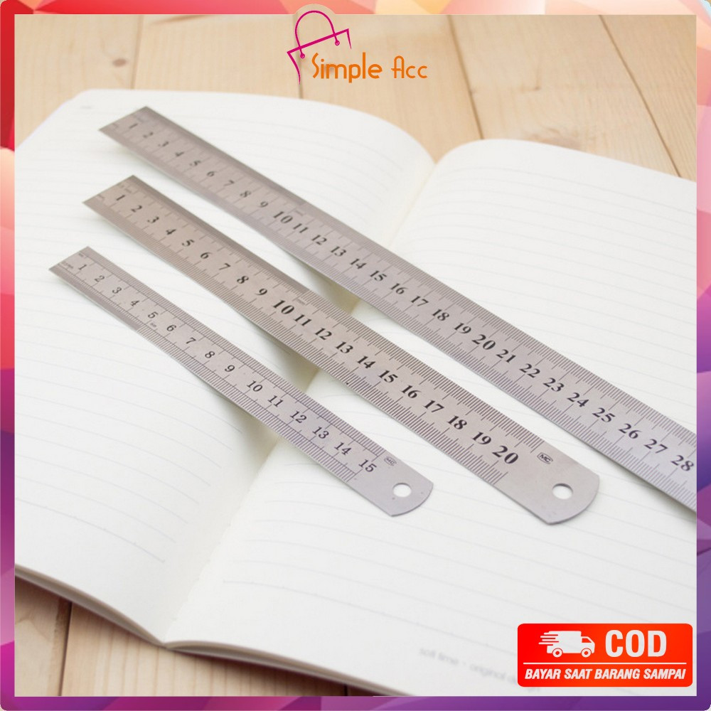 

EC DO-A107 Penggaris Besi Stainless Steel Ruler 50CM / Penggaris Serbaguna Perlengkapan Sekolah / Mistar Besi Alat Ukur Multifungsi