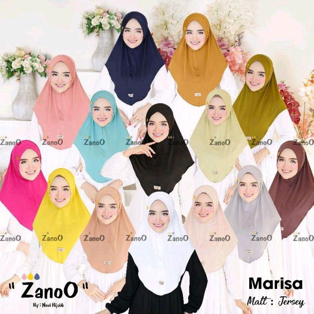ZANOO - Hijab Bergo Instan Marisa M Matt Jersey Zoya