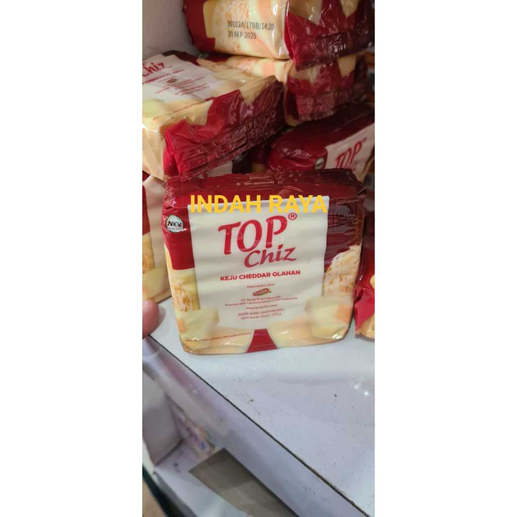 

TOP CHIZ/ keju CHEDDAR OLAHAN 250g/pcs