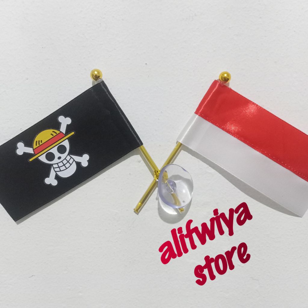 BENDERA INDONESIA-ONE PIECE SILANG KECIL