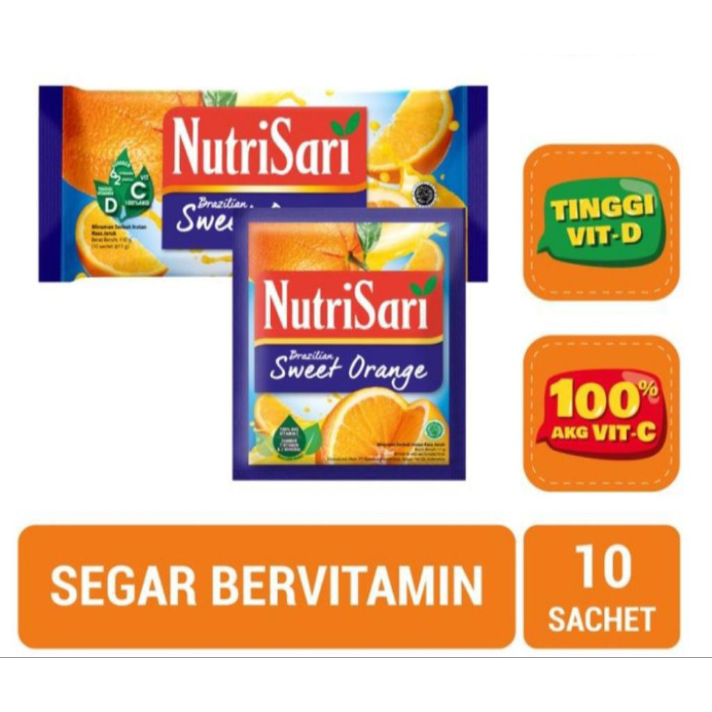 

nutrisari brazilian sweet orange 10 sachet multivitamin