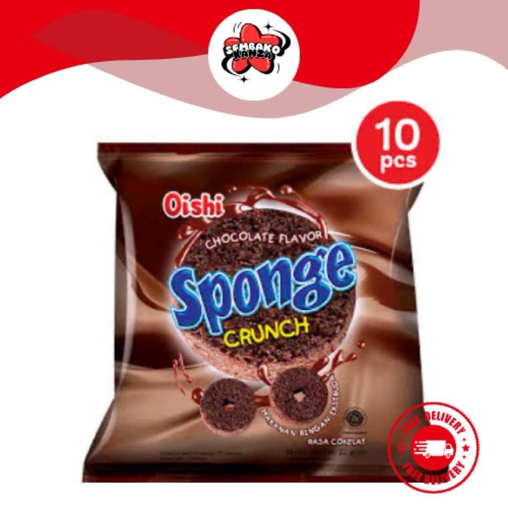 

Oishi Sponge Cokelat 1 Renceng Isi 10 90gr | Kanza Groceries