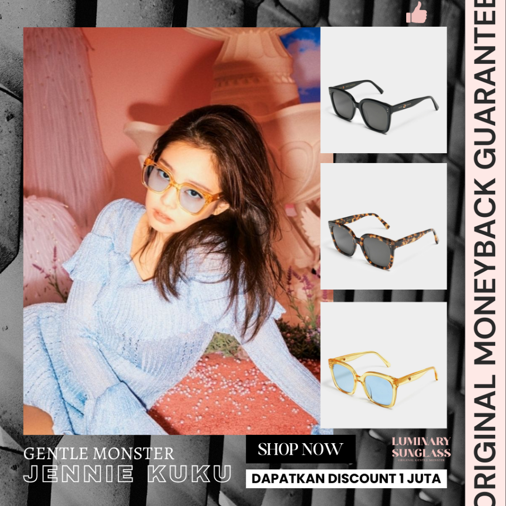 [ORIGINAL] GM Jennie Kuku Jentle Garden Edition Sunglasses / Kacamata Hitam / Glasses