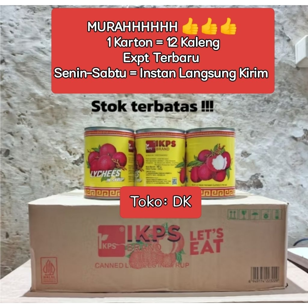 

Ikps Leci kaleng 567gr-Karton isi 12 kaleng
