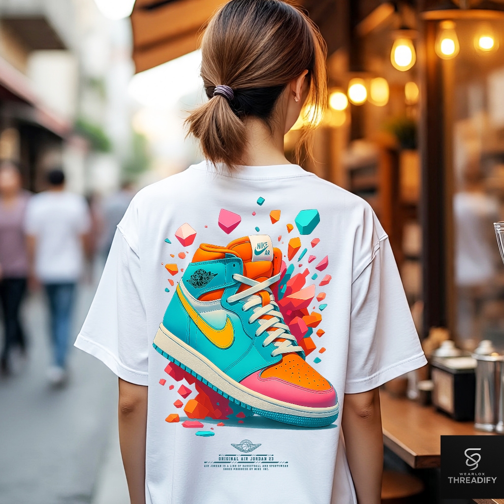 Kaos Air Jordan Kaos Unisex Cowok Cewek Distro Premium Bahan Tebal