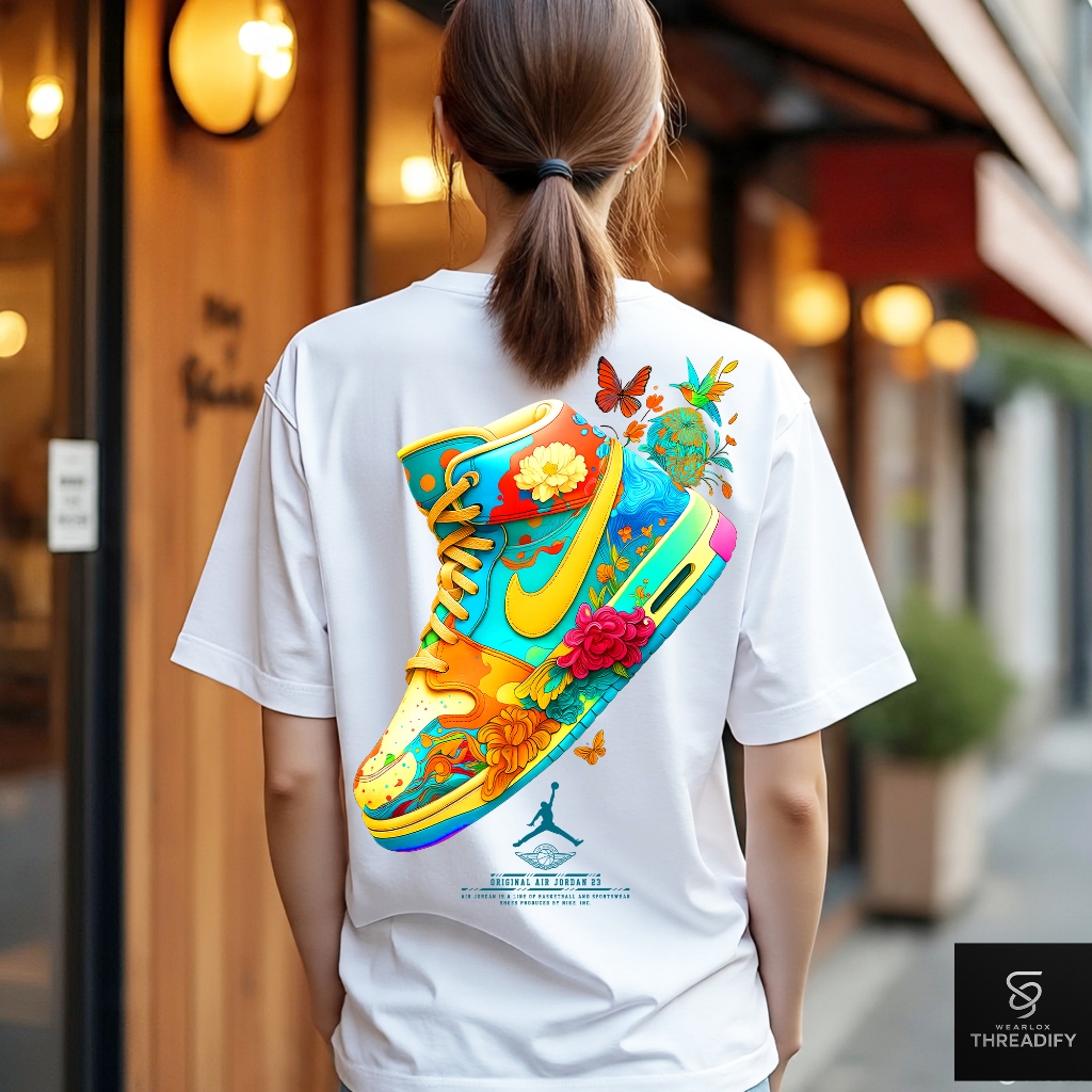 Kaos Air Jordan Kaos Unisex Cowok Cewek Distro Premium Bahan Tebal