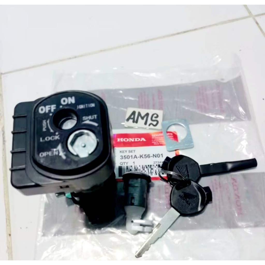 KUNCI KONTAK ASSY SUPRA GTR  PLUS KUNCI JOK ASLI K56