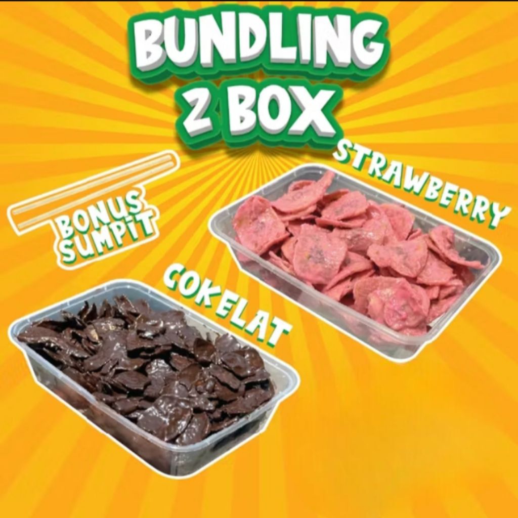 

(coklat+strobery)PAKET SUPER HEMAT KERIPIK PISANG COKLAT LUMER CEMILAN DAN COKLATNYA TEBAL....