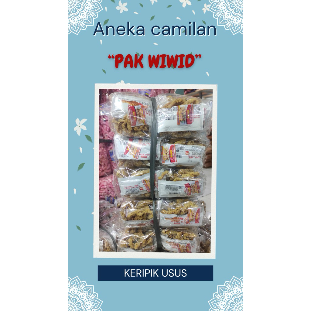 

[ isi 10pcs ] Keripik usus Pak Wiwid 10pcs