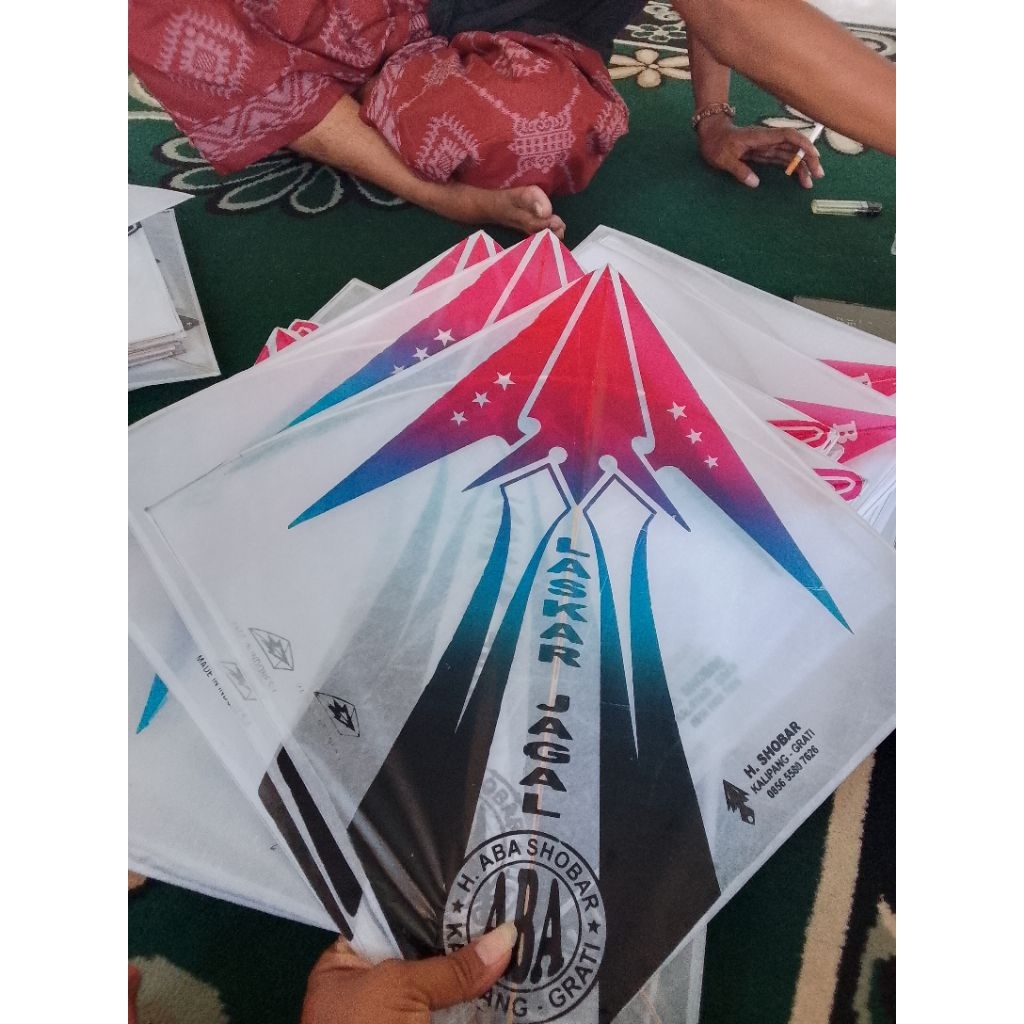 layangan murah sukhoi aduan layangan sablon 100pcs
