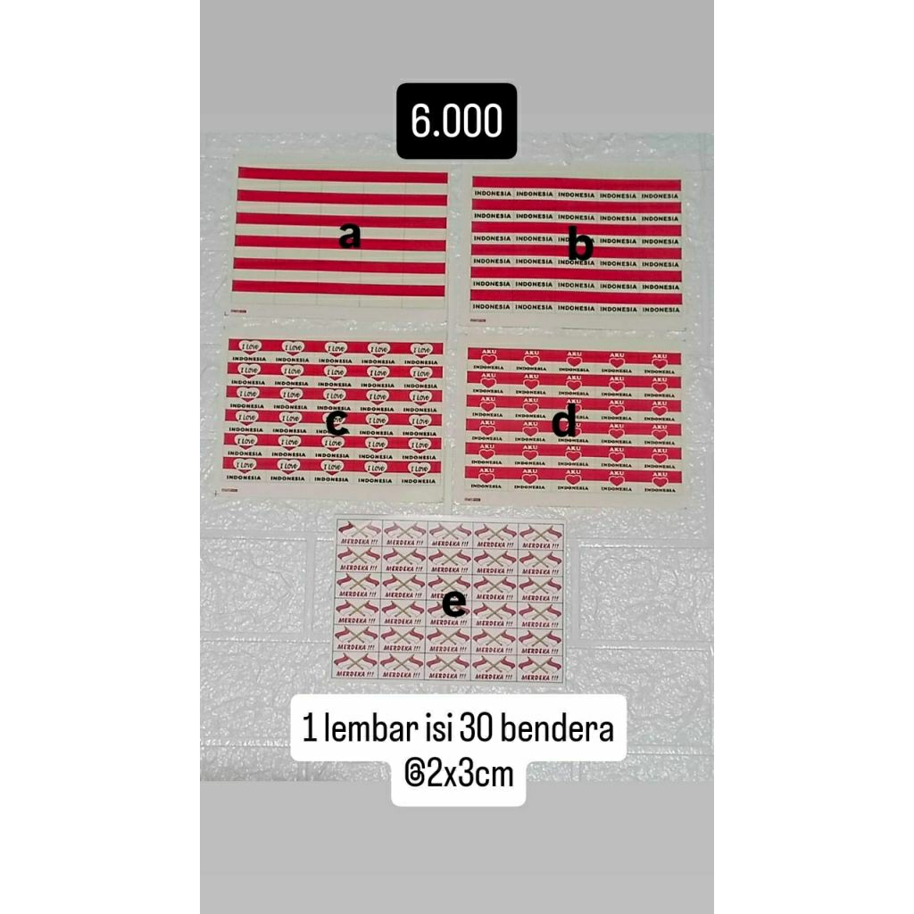 

stiker bendera