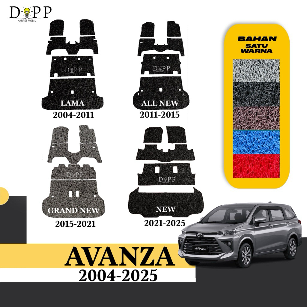 Karpet Mobil Avanza / Karpet Mobil Mie Bihun Toyota Avanza 2004-2025