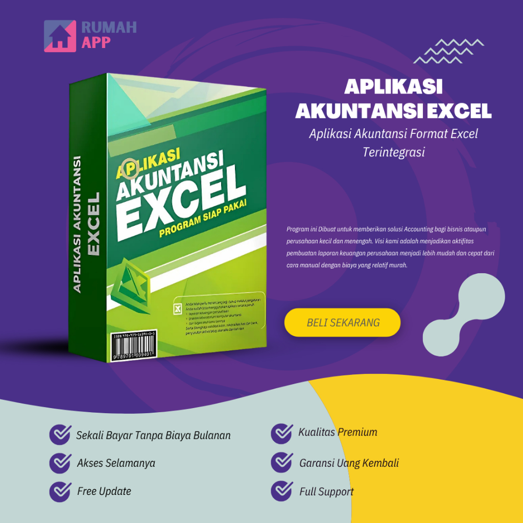 APLIKASI AKUNTANSI EXCEL - Tools Program Siap Pakai - Aplikasi Akuntansi Format Excel Terintegrasi