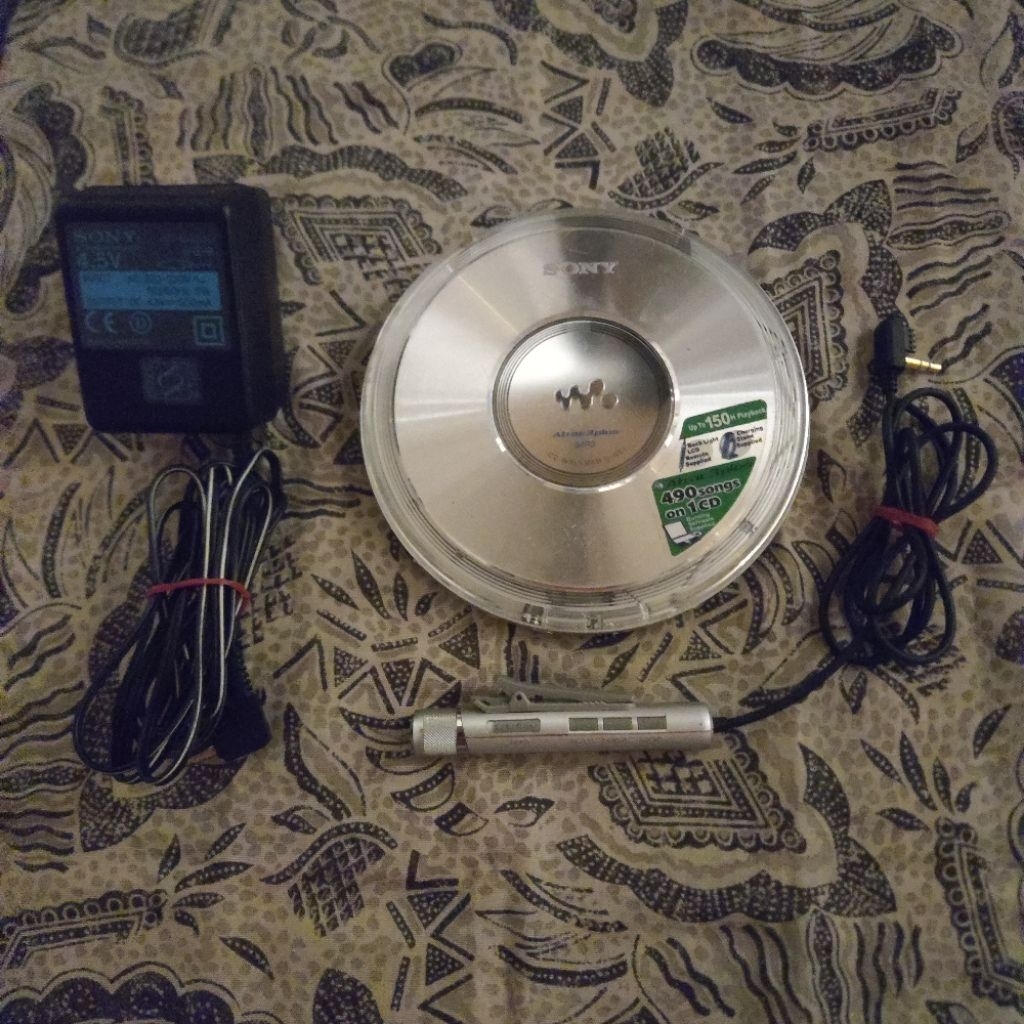 GARANSI Sony D-NE1 RM-MC33EL remote discman atrac atrac3plus mp3 wav disc 2nd second bekas seken pre