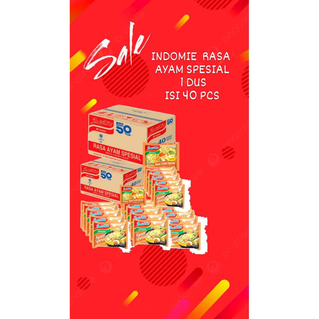 

INDOMIE RASA AYAM SPESIAL 1 DUS ISI 40 PCS