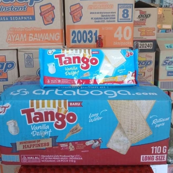 

Wafer Tango Hajatan 110G Vanila 1 Dus 24Pcs